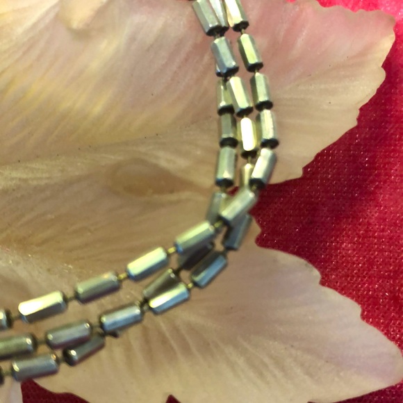 925 pendant brown like the cinnamon stone. Three strand necklace made in Italy … - Picture 4 of 9